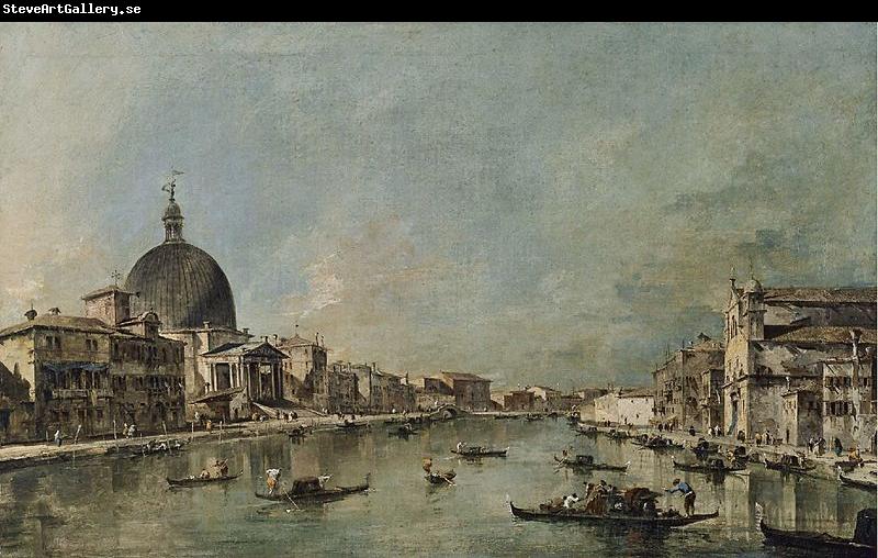 Francesco Guardi El Gran Canal con San Simeone Piccolo y Santa Luca